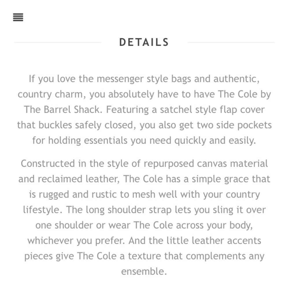 The Barrel Shack The Cole messenger bag - Picture 8 of 8